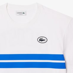 T-Shirts | LACOSTE T-Shirt En Coton Avec Imprime Inspire Des Archives