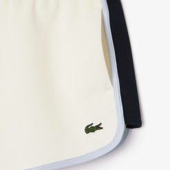 Pantalons & Shorts | LACOSTE Short Decoupes Contrastees En Pique Double Face