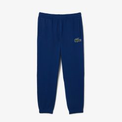 Pantalons & Shorts | LACOSTE Pantalon De Survetement Jogger Unie En Molleton De Coton Biologique