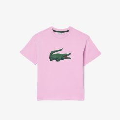 Vetements Fille | LACOSTE T-Shirt Avec Imprime Graphique En Coton