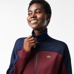 Survetements | LACOSTE Sweatshirt Zippe Paris Color-Block En Interlock Pique