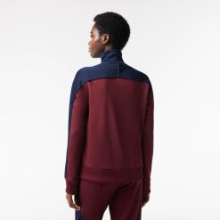 Survetements | LACOSTE Sweatshirt Zippe Paris Color-Block En Interlock Pique