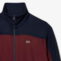 Survetements | LACOSTE Sweatshirt Zippe Paris Color-Block En Interlock Pique