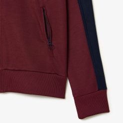 Survetements | LACOSTE Sweatshirt Zippe Paris Color-Block En Interlock Pique