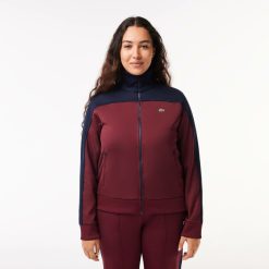 Survetements | LACOSTE Sweatshirt Zippe Paris Color-Block En Interlock Pique