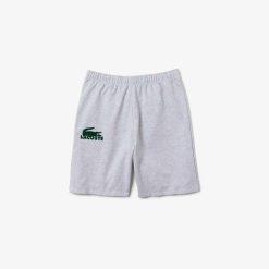 Sous-Vetements & Vetements D'Interieur | LACOSTE Short D'Interieur En Molleton De Coton Uni Avec Crocodile Velours