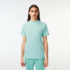 T-Shirts | LACOSTE T-Shirt Homme Lacoste Slim Fit En Pique De Coton Biologique