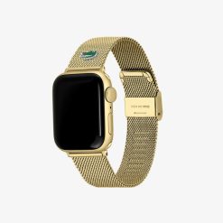 Montres | LACOSTE Apple Watch Bracelet En Maille Dore