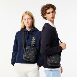 Sacs A Bandouliere | LACOSTE Sacoche A Imprime Crocodile