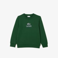 Vetements Garcon | LACOSTE Sweatshirt Avec Imprime Iconique En Coton