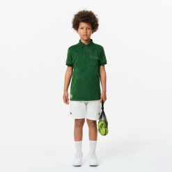 Vetements Fille | LACOSTE Polo En Eponge Sport Edition Roland Garros