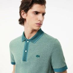 Polos | LACOSTE Polo Regular Fit En Pique Caviar Contraste