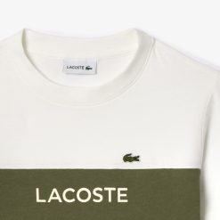 Vetements Fille | LACOSTE T-Shirt Enfant Color-Block Lacoste En Jersey De Coton Biologique