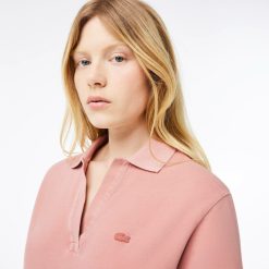 Polos | LACOSTE Polo En Petit Pique De Coton Teinture Naturelle