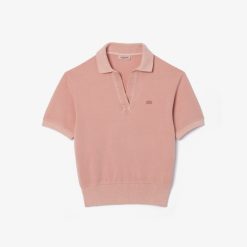 Polos | LACOSTE Polo En Petit Pique De Coton Teinture Naturelle