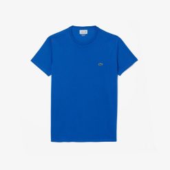 T-Shirts | LACOSTE T-Shirt Col Rond En Jersey De Coton Pima Uni