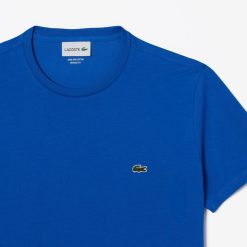 T-Shirts | LACOSTE T-Shirt Col Rond En Jersey De Coton Pima Uni