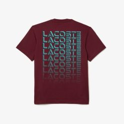 T-Shirts | LACOSTE T-Shirt Imprime En Jersey Epais De Coton