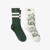 Accessoires | LACOSTE Lot De 2 Paires De Chaussettes Avec Bandes Contrastees