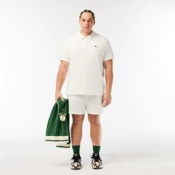 Pantalons & Shorts | LACOSTE Short Paris En Maille Eponge Regular Fit