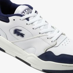 Sneakers | LACOSTE Sneakers Lineshot Homme En Cuir Avec Col En Mesh