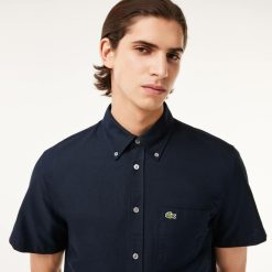 Chemises | LACOSTE Chemise Regular Fit Oxford Manches Courtes En Coton