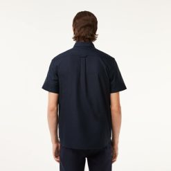 Chemises | LACOSTE Chemise Regular Fit Oxford Manches Courtes En Coton