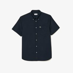 Chemises | LACOSTE Chemise Regular Fit Oxford Manches Courtes En Coton