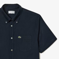 Chemises | LACOSTE Chemise Regular Fit Oxford Manches Courtes En Coton