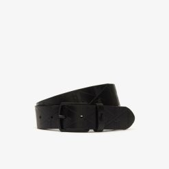 Ceintures | LACOSTE Ceinture Nomogramme En Cuir Monogramme En Relief