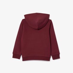 Vetements Fille | LACOSTE Sweatshirt A Capuche En Molleton De Coton