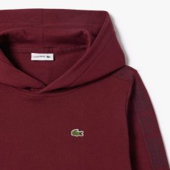 Vetements Fille | LACOSTE Sweatshirt A Capuche En Molleton De Coton