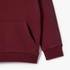 Vetements Fille | LACOSTE Sweatshirt A Capuche En Molleton De Coton