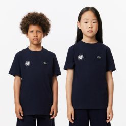 Vetements Garcon | LACOSTE T-Shirt Enfant Edition Roland Garros Performance En Jersey Ultra Dry