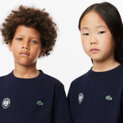 Vetements Garcon | LACOSTE T-Shirt Enfant Edition Roland Garros Performance En Jersey Ultra Dry