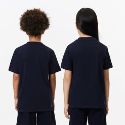 Vetements Garcon | LACOSTE T-Shirt Enfant Edition Roland Garros Performance En Jersey Ultra Dry