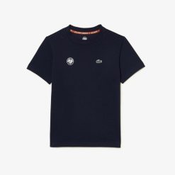 Vetements Garcon | LACOSTE T-Shirt Enfant Edition Roland Garros Performance En Jersey Ultra Dry