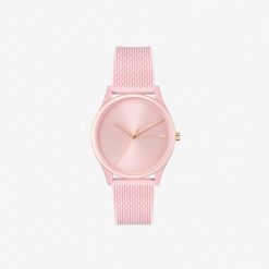 Montres | LACOSTE Montre 3 Aiguilles Crocodelle Silicone Rose