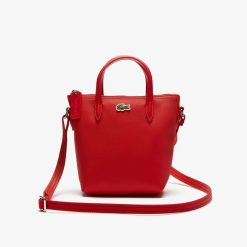 Sacs A Bandouliere | LACOSTE Mini Sac Cabas Zippe L.12.12 Concept Petit Pique Uni