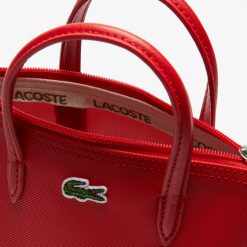 Sacs A Bandouliere | LACOSTE Mini Sac Cabas Zippe L.12.12 Concept Petit Pique Uni