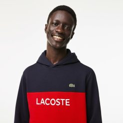 Sweatshirts | LACOSTE Sweatshirt A Capuche Homme Classic Fit Color-Block Avec Marquage