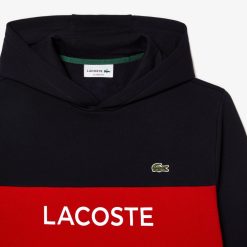 Sweatshirts | LACOSTE Sweatshirt A Capuche Homme Classic Fit Color-Block Avec Marquage