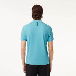 Polos | LACOSTE Polo Homme Slim Fit En Pique Stretch Avec Marquage Lacoste