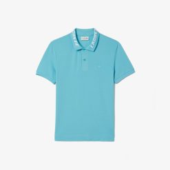 Polos | LACOSTE Polo Homme Slim Fit En Pique Stretch Avec Marquage Lacoste