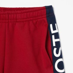 Vetements Fille | LACOSTE Short Enfant Lacoste A Bandes Colorees En Coton Biologique