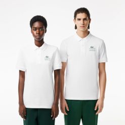 Polos | LACOSTE Polo Mini Pique Stretch Imprime Signature Lacoste