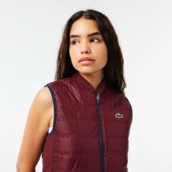 Vetements De Sport | LACOSTE Doudoune Sans Manche Reversible Golf