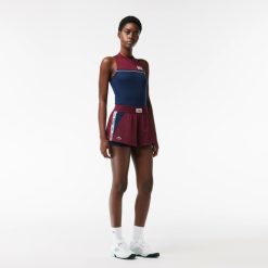 Vetements De Sport | LACOSTE Short Tennis Avec Shorty Integre En Tissu Recycle