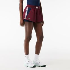 Vetements De Sport | LACOSTE Short Tennis Avec Shorty Integre En Tissu Recycle