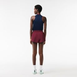 Vetements De Sport | LACOSTE Short Tennis Avec Shorty Integre En Tissu Recycle